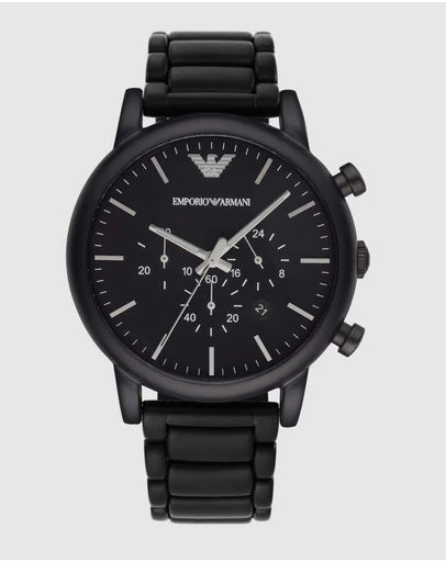 Emporio Armani - Black Chronograph Watch