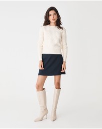 Forcast - Juanita Cotton Cable Knit