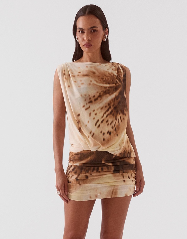 SOVERE - Odette Drape Mini Dress