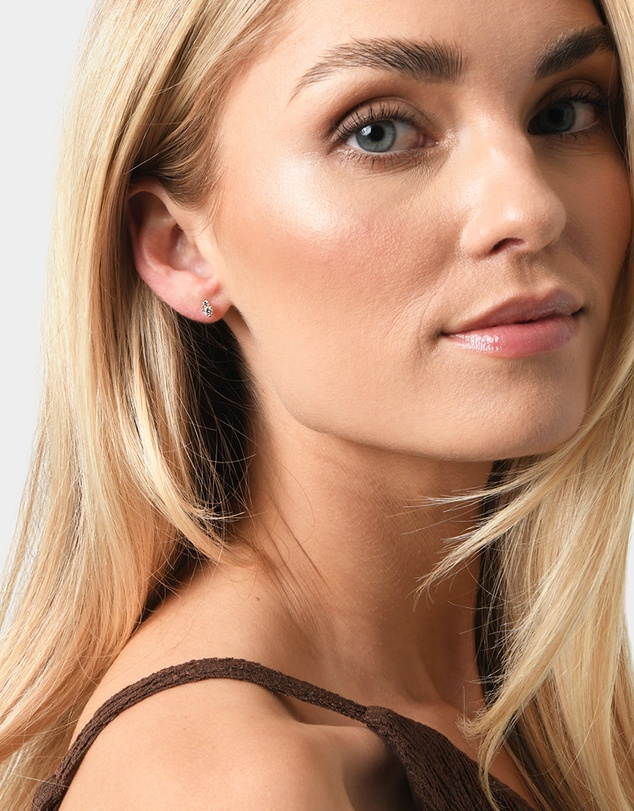 Forcast - Rose 16k Gold Plated 3pc Earring Set