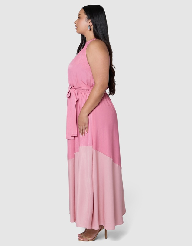 Pink Dusk by Curve Project - Tempted Maxi Dress