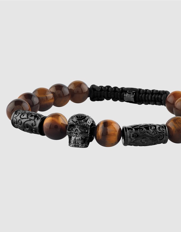 Philipp Plein - PLEIN ELITE IP Gun Tiger Eye Bracelet