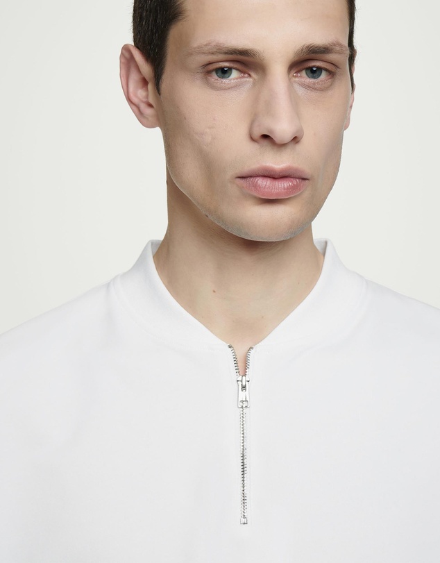 COS - Half-Zip Cotton T-Shirt