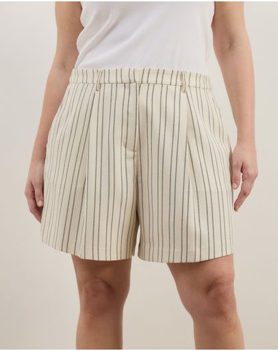 Cream Pinstripe