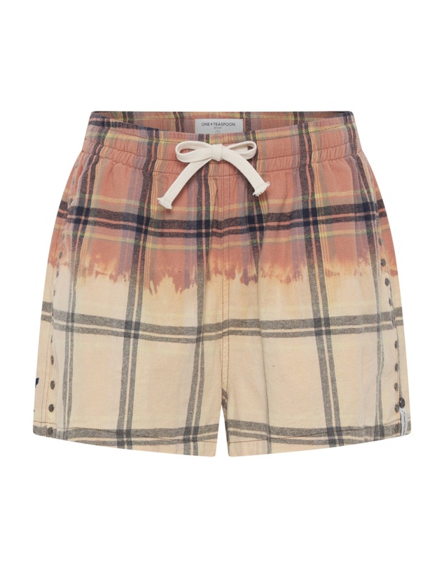 ONE TEASPOON - Flannel Studded Boxer Shorts