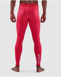 SKINS - SKINS Compression Men's Series-1 Running/Gym Long Tight Activewear Red