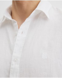 Country Road - Regular Fit Organically Grown Linen Short Sleeve Shirt