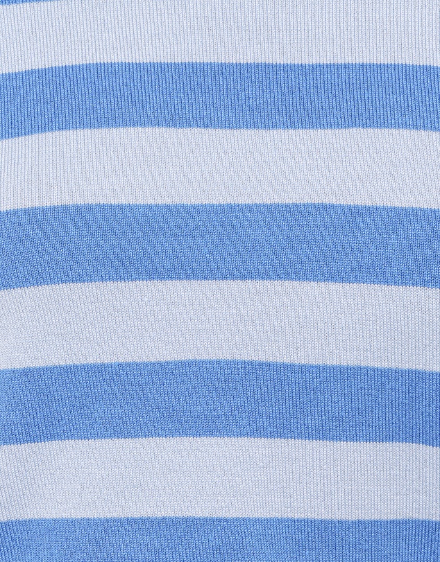 Petal & Pup - Joss Cropped Knitted Tee - Blue Stripe