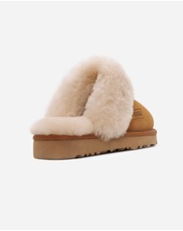 Ozwear Connection Uggs - Ugg Slippers Premium Australia Sheepskin Unisex Scuffette Suede