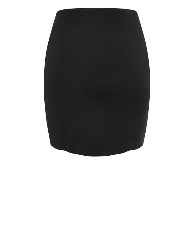City Chic - Plus size Azores Swim Sarong Skirt - black