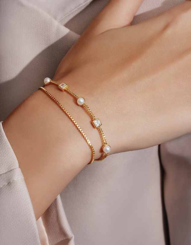 Ania Haie - Ania Haie Gold Box Chain Bracelet