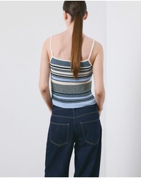 M.N.G - Striped Knitted Fitted Top