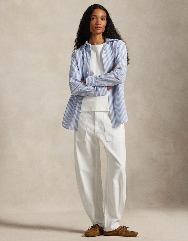 Polo Ralph Lauren - Classic Fit Striped Cotton-Linen Shirt