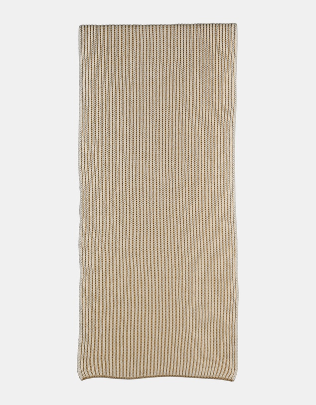 Morgan & Taylor - Sarina Rib Knit Scarf in Beige