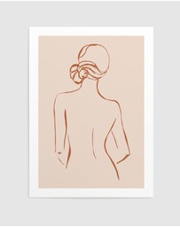 Olive et Oriel - Female Form IV Terracotta Art Print