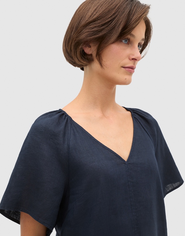 Seed Heritage - Core Linen Flutter Mini Dress