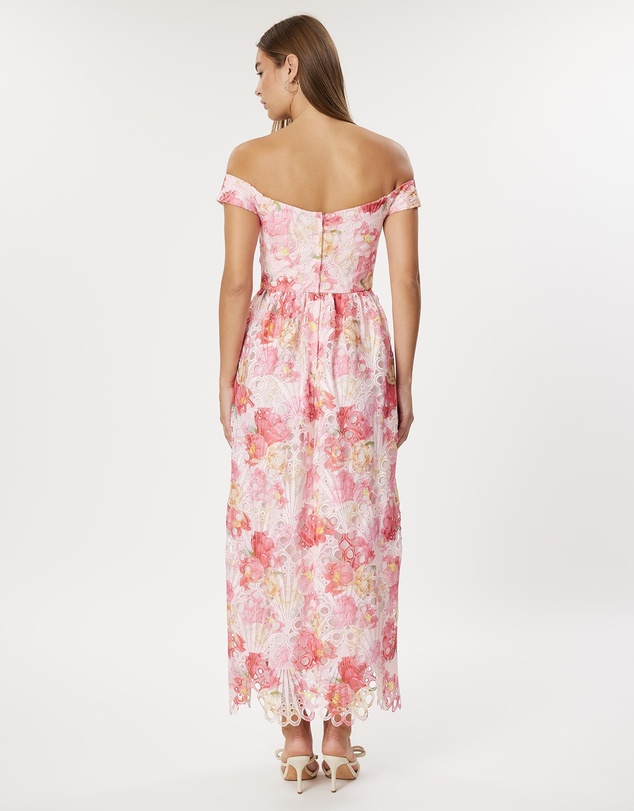Romance by Honey and Beau - Eve Off Shoulder Midi Dress