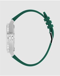 adidas Originals - Discoverer One Steel 44mm Green Silicone Watch