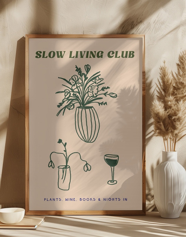 Olive et Oriel - Slow Living Club by Treechild Art Print