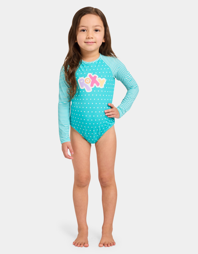Roxy - Girls 2 to 7 Coastal Clash One Piece Swimsuit