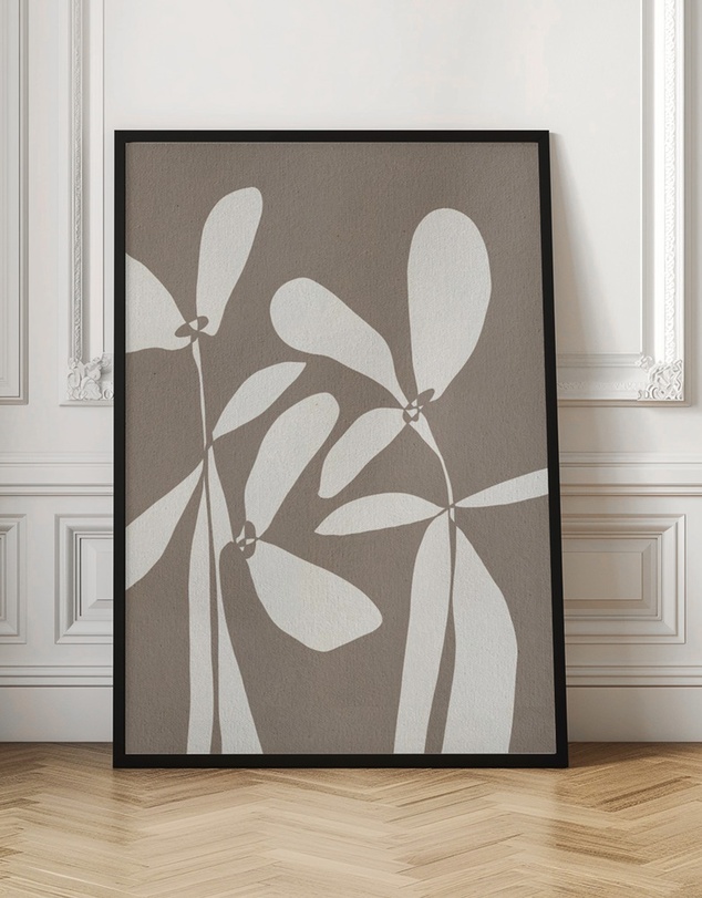 Olive et Oriel - Muted Petals No 4 by Shatha Al Dafai Art Print