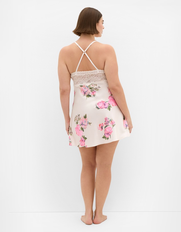 City Chic - Plus size Arcadia Chemise - pink