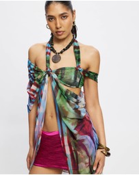 Jaded London - Asymmetric Longline Bra Top