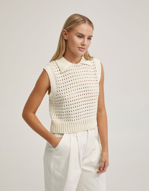 Oxford - Tory Cotton Knitted Vest