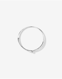 Michael Hill - Knot Split Band Oval Bangle in Sterling Silver