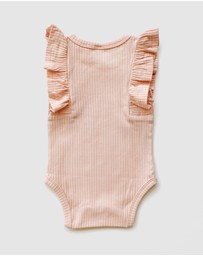 WITH LOVE FOR KIDS - Shimmy Wide Rib Tank Onesie - Babies