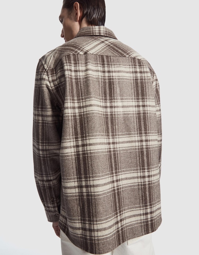 COS - Checked Wool-Flannel Overshirt
