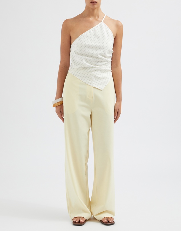 FRIEND of AUDREY - The Stripe One Shoulder Top