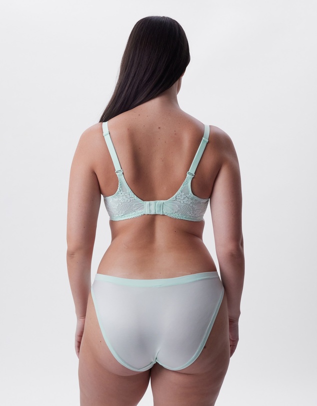 Bras N Things - Body Bliss Lace Full Cup Bra - Mint Green