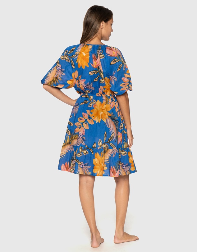 Nip Tuck Swim - Blue Mango Tango Morning Bay Dress