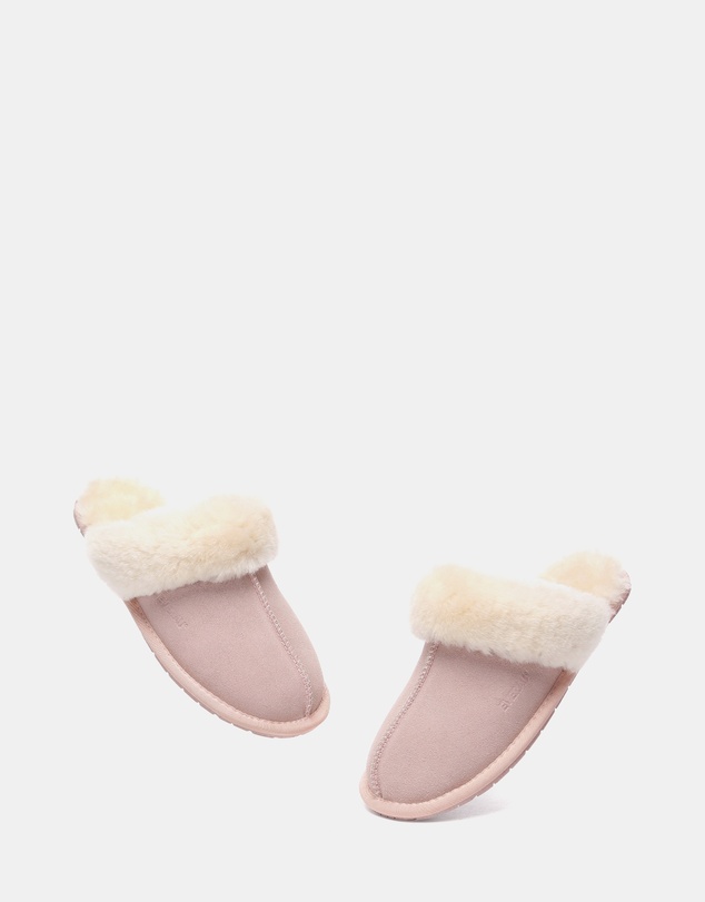 EVERAU - EverAU Ugg Rosa Slipper Suede Cow Suede Upper House Shoes