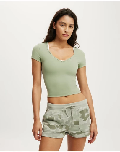 Cotton On Body Active - Ultra Soft Scoop Neck Fitted Tshirt