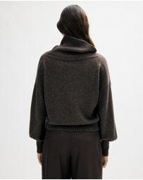 Minima Esenciales - Rian Wool Cashmere Funnel Neck Jumper