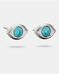 THOMAS SABO - THOMAS SABO Turquoise Eye Stud Earrings Silver