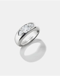 THOMAS SABO - THOMAS SABO Ring with with faceted White Zirconia Stones Silver