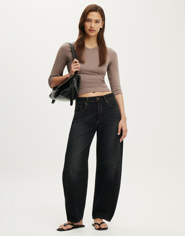 Cotton On - Mid Rise Barrel Jeans