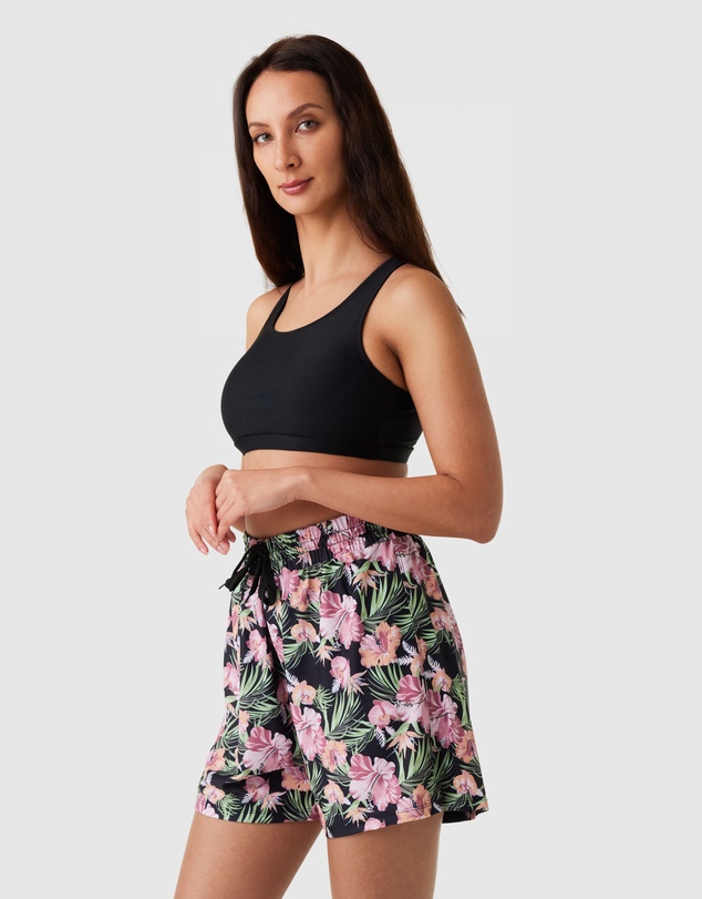 Modest Mermaid - Floral Fit Highwaist Board Short SPF50+