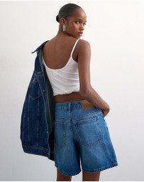 TOPSHOP - Vigga High Rise Denim Shorts