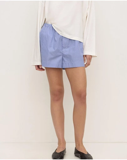 Assembly Label - Ava Stripe Cotton Poplin Shorts