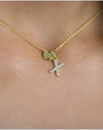 Georgini - Georgini Luxury Letters X Initial Pendant Gold