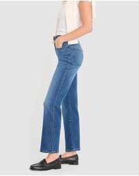 Good American - Soft Tech Good Legs Straight Jeans