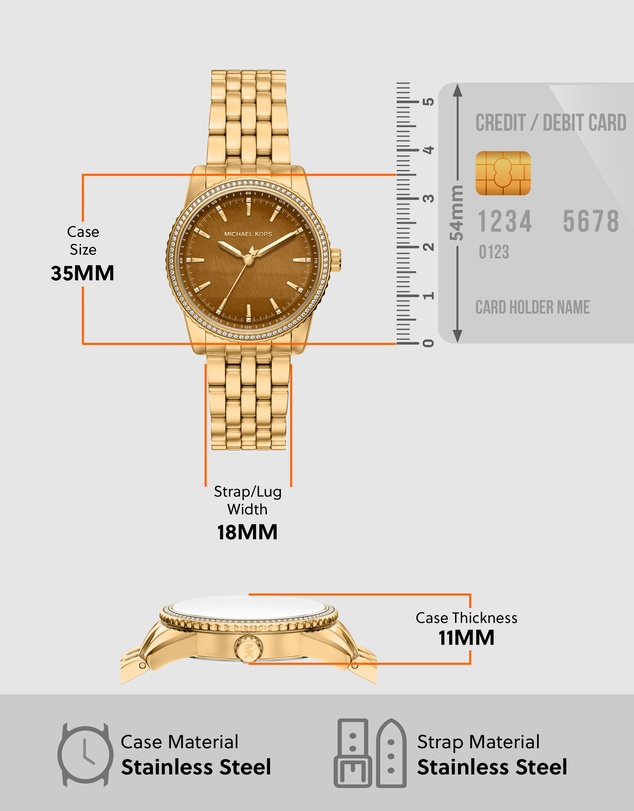 Michael Kors - Bryant Gold Tone Analogue Watch