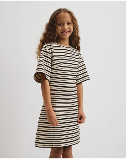 Country Road - Teen Short Sleeve Stripe T-shirt Dress