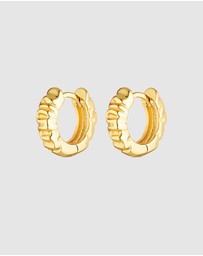HOUSE OF SLANI - Textured Xanthe Hoops