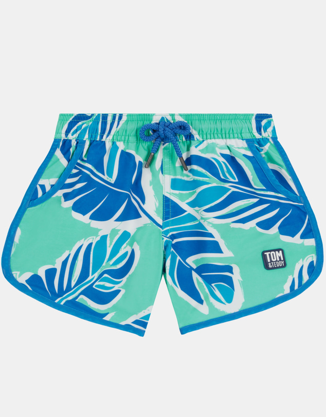 Tom & Teddy - Banana Leaf Swim Shorts