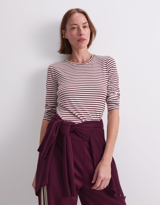 Sportscraft - Stripe Lurex Long Sleeve Magic Tee